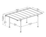 Aluminium-Carport 2,99 x 5,04 m Canopia Verona – Bild 3