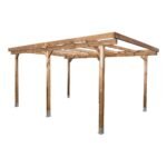Holzcarport ohne Dach 3 x 5m Stelmet