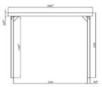 Holzcarport ohne Dach 3 x 5m Stelmet – Bild 5