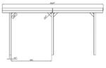 Holzcarport ohne Dach 3 x 5m Stelmet – Bild 6