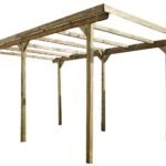 Chalet & Garden Holzcarport ohne Dach Delahaye 15 m²