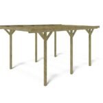 Carport, Unterstand 3,04 x 5,12 m - 15,57 m² - CAR16