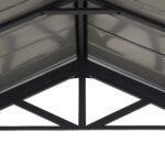 Sunjoy EIGER Stahlcarport – 367 cm x 610 cm, Grau – Bild 7