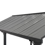 Sunjoy EIGER Stahlcarport – 367 cm x 610 cm, Grau – Bild 8