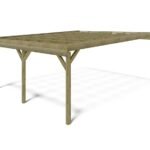 Carport, Unterstand 5,8 x 5,06 m - 29 m² - angebaut - CAR23