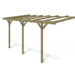 Carport, Unterstand 3x5,24 m - 15 m² - angebaut - CAR6