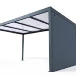 Cosmeo PVC-Carportvorhang, freistehend, 308 cm breit, von Alumin'home