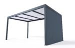 Cosmeo PVC-Carportvorhang, freistehend, 308 cm breit, von Alumin'home
