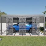 Aluminium-Carport Trigano – LIBECCIO + 3 Sichtschutzwände – 16 m² – Bild 3
