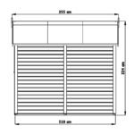 Gartenhaus Osterbek 4 aus naturbelassenem Fichtenholz – Bild 12