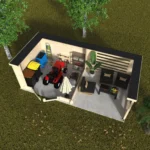 Gartenhaus 'Eden' Fichtenholz naturbelassen 605 x 298 cm – Bild 3