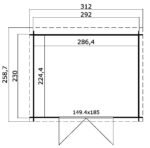 Gartenhaus Lasita Maja Atlanta unbehandelt – Bild 2
