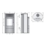 ORANIER PORI 7 KAMINOFEN STAHL SCHWARZ – Bild 4