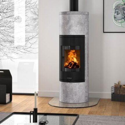 ORANIER ARKONA W+ 2.0 KAMINOFEN STAHL SCHWARZ / SPECKSTEIN