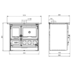LA NORDICA HOLZHERD ROSA XXL 5.0- STEEL – Bild 5