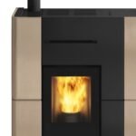 EDILKAMIN BLADE H 15 EVO WASSERFÜHRENDER PELLETOFEN KERAMIK BEIGE – Bild 3