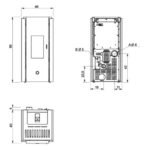 EK63 ZONE 80 EVO PELLETOFEN STAHL MATTSCHWARZ – Bild 5