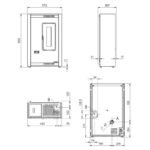 EXTRAFLAME LUISELLA 16 5.0 PELLETOFEN GRAPHITGRAU – Bild 4