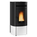 EXTRAFLAME EVOLUTION LINE SINFONY PELLETOFEN STAHL WEISS – Bild 2