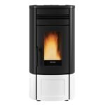 EXTRAFLAME EVOLUTION LINE SINFONY PELLETOFEN STAHL WEISS – Bild 3