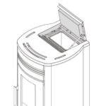 EXTRAFLAME EVOLUTION LINE SINFONY PELLETOFEN STAHL WEISS – Bild 9