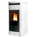 EDILKAMIN KIRA EVO PELLETOFEN KERAMIK WEISS – Bild 2