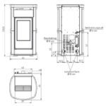 EDILKAMIN KIRA EVO PELLETOFEN KERAMIK WEISS – Bild 5