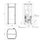 EDILKAMIN MYRNA PLUS PELLETOFEN KERAMIK WEISS – Bild 5