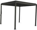 Pergola Basis mit Lamellendach, Pfosten 8,8x8,8 cm, 3x3,6m anthrazit – Bild 4