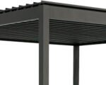 Pergola Basis mit Lamellendach, Pfosten 8,8x8,8 cm, 3x3,6m anthrazit – Bild 8