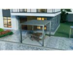 Pergola Basis mit Lamellendach, Pfosten 8,8x8,8 cm, 3x3,6m anthrazit – Bild 16