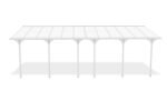 Angebaute Pergola/Carport 24m² KLEO 800L300 Aluminium Weiß – Bild 3