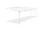 Angebaute Pergola/Carport 24m² KLEO 800L300 Aluminium Weiß – Bild 4