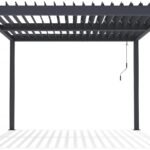 Windsor" 3 x 4 m Anthrazitfarbene Aluminium-Bioklima-Pergola